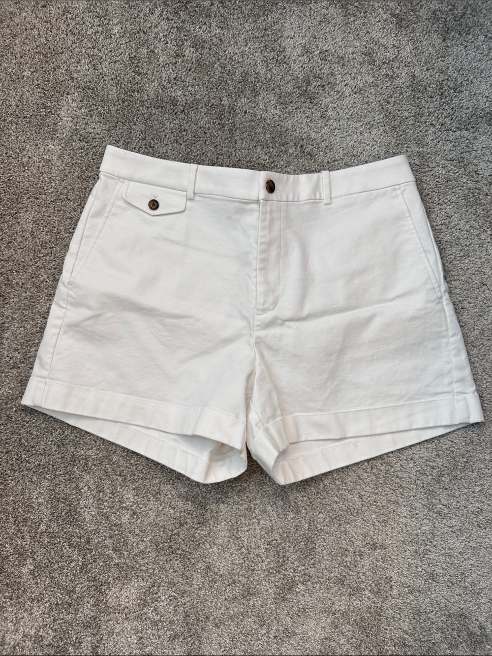 Lauren Ralph Lauren White Cotton Bermuda Shorts